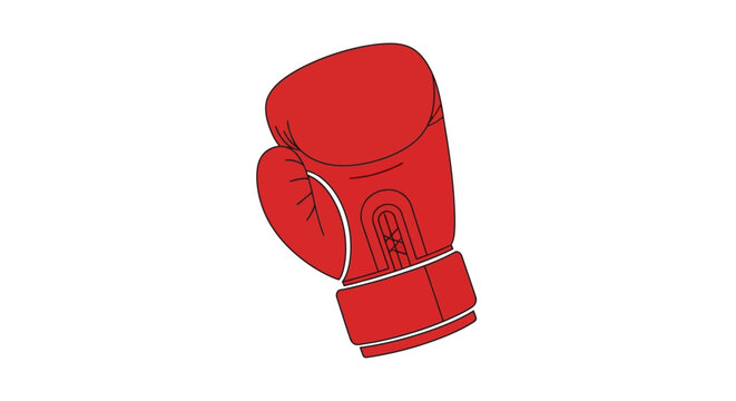 Red Boxing Glove Sports Equipment.