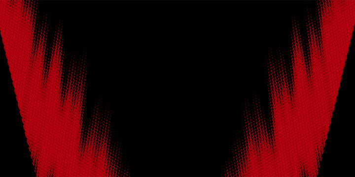 Abstract Red Halftone V-Shape On Black Background &mdash; Dynamic Modern Graphic Design Texture
