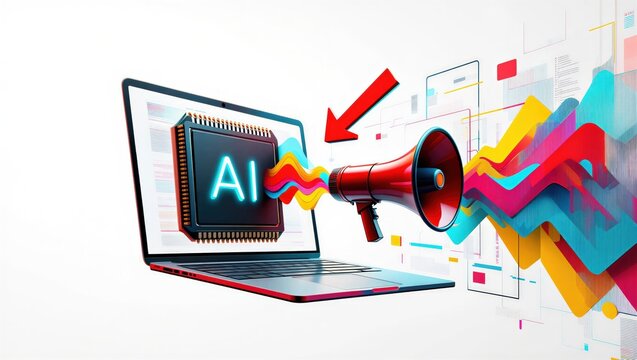 AI-driven IT crisis: workforce disruption and market decline caused by artificial intelligence expansion. Systemic stress within information technology infrastructure. Business analysis collage 