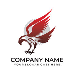 Fototapeta premium Phoenix Gradient Logo Design