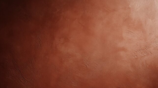 luxurious matte terracotta wall with subtle texture, contemporary interior styling, elegant minimalist decor, rich color depth, soft natural light