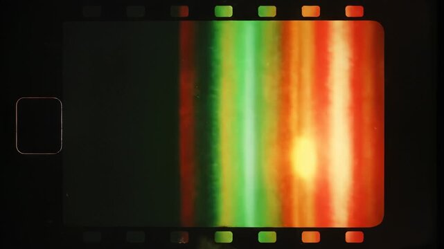 Spectrometer Light Spectrum Analysis Display Screen.
