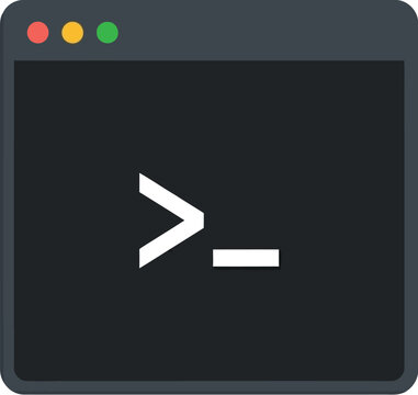 Terminal window displays a flashing cursor inside a dark command line interface for developers.