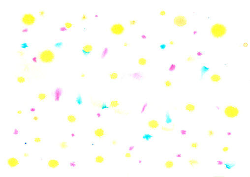 Colorful abstract watercolor dot pattern background