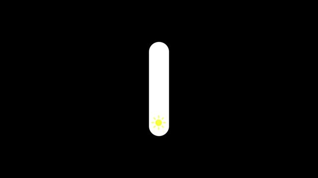 Glowing speaker volume with alpha channel, Speaker volume animation with transparent background 4k animation.
