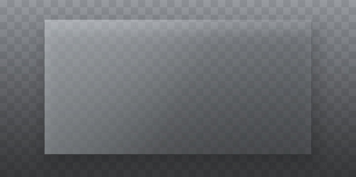Wide Frosted Glassmorphism Banner Panel With Transparent Blur Effect And Soft Shadow For UI Design