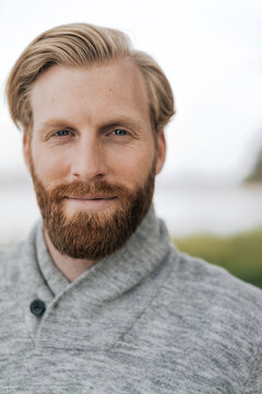 Portrait of bearded man