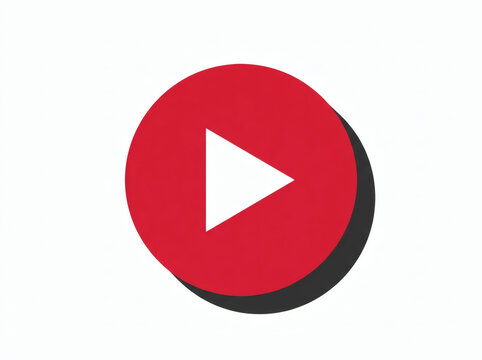 Play button icon on white background 4.