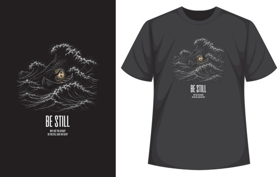 Christian bible verse t shirt design illustration vector