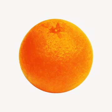 Vibrant textured orange sphere