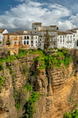 Obraz premium Spain. Ronda. Mirador del Puente Nuevo. Historic town of Andalusia. Travel and tourism beautiful cities of Spain