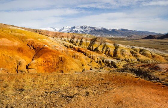Landscape of Kizil Chin, a place called &ldquo;Mars&rdquo; in Altay mountains