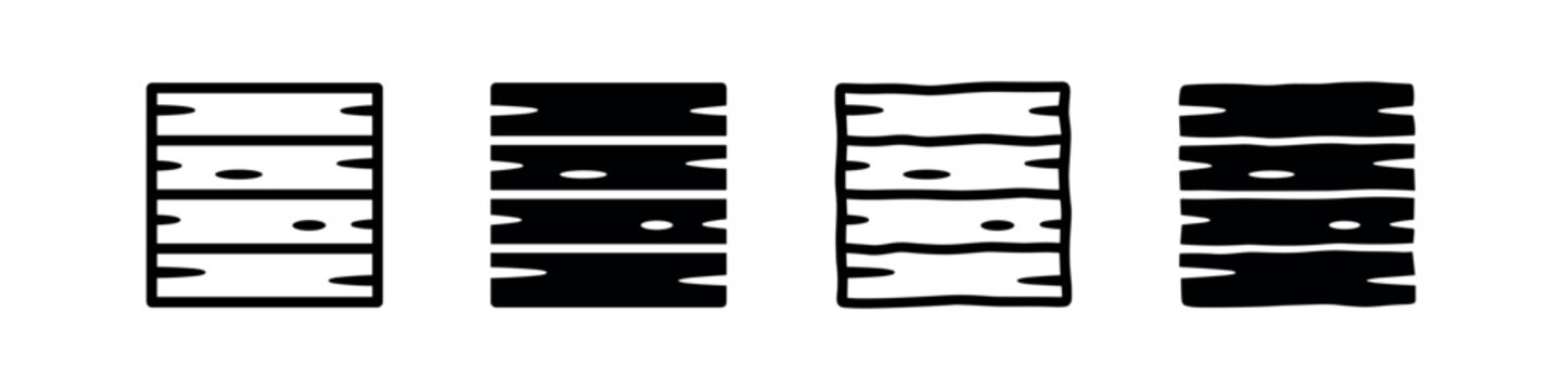 Abstract Vertical Timeline or Film Strip Icons Set in Various Styles