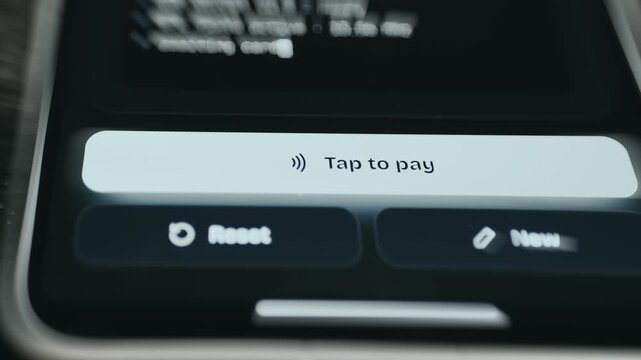 Contactless payment screen with Tap to Pay action button