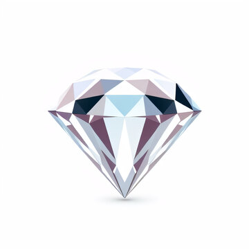 diamond on white background