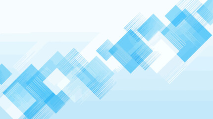 Fototapeta premium Vibrant geometric shapes form an abstract illustration on a digital canvas