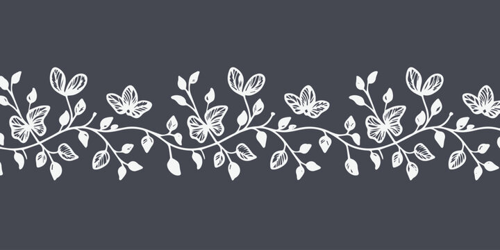 Vine divider for wedding invitation and stationery