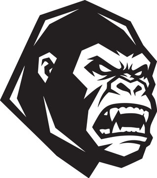 logo angry gorilla head