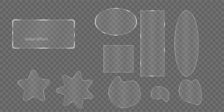 Glass effect background gradient with golden ribbon design