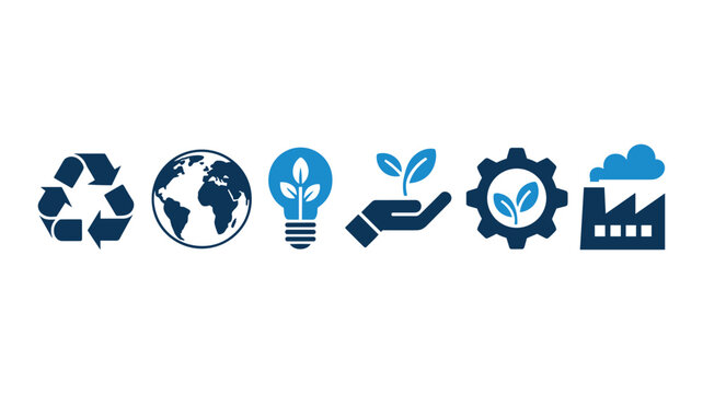 Flat of global connectivity and technology concepts with cloud computing symbols globe network wifi