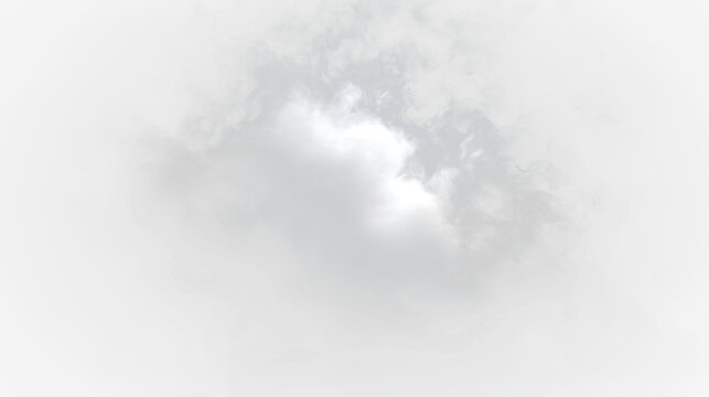Soft gray clouds drift across a clear sky with a hint of light showing through in the afternoon, PNG with a light overlay