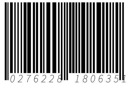 Black Barcode Symbol Vector Illustration Isolated PNG Cutout
