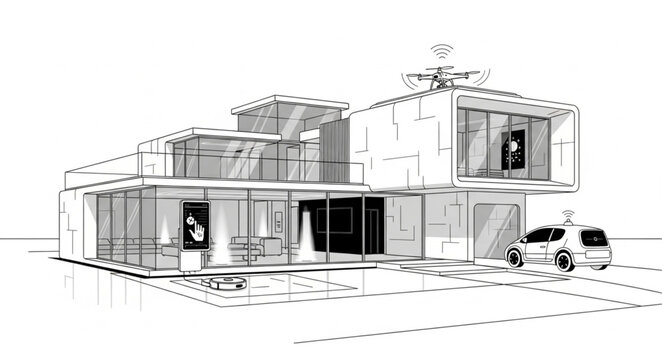 house sketch drawing sketch illustration