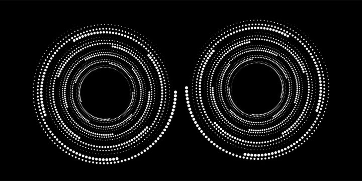 Spiral with gray colors lines as dynamic abstract vector background or logo or icon. spiral circle abstract dot spiral