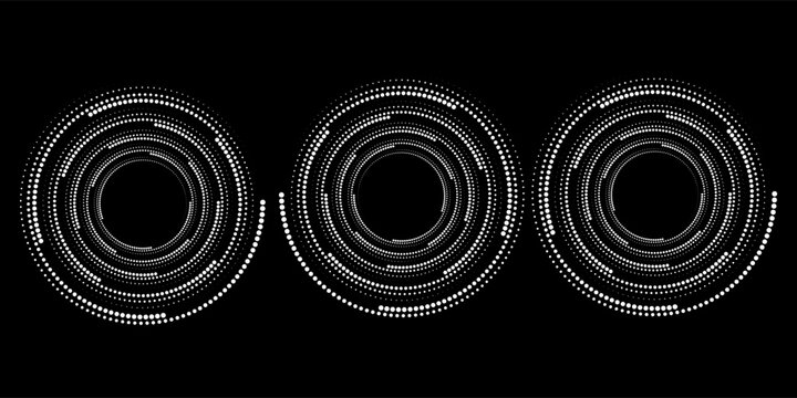 Spiral with gray colors lines as dynamic abstract vector background or logo or icon. spiral circle abstract dot spiral