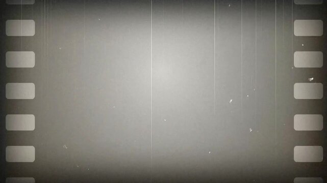 Old Grunge Film Strip Background with Gray Textured Design