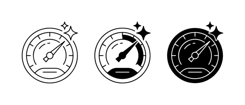 Speedometer Icons, Gauge Symbols, Performance Meter, Speed Indicator, Measurement Tools