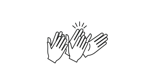 Hands giving a round of applause.