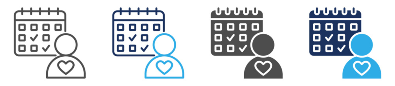 relational nps icon set multiple concept
