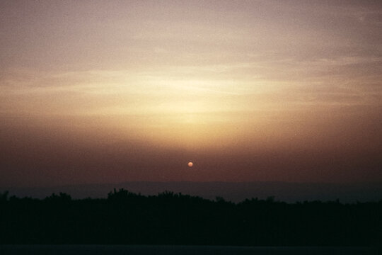 sunset in the mountains