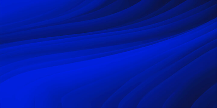 A smooth blue abstract wallpaper features soft flowing waves and light curves creating a digital motion texture art backdrop