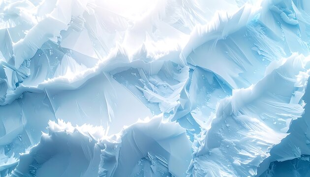 Iceberg frozen landscape glacial blue.