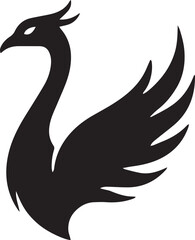 Fototapeta premium Minimal Swan Phoenix