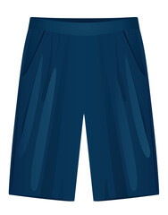 Blue male shorts. vector illustration © marijaobradovic