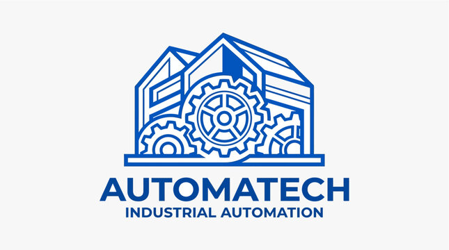 Industrial automation company logo design.