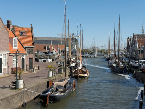 Fishing harbour of Monnickendam, Holland