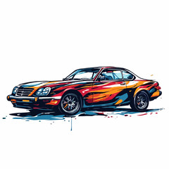 Obraz premium Car Design Painting Very Cool