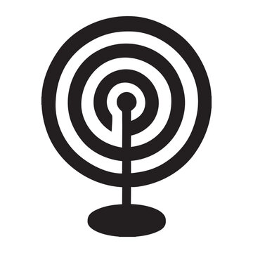 A 3d illustration of a red dart hitting the center bullseye of a target on white background, symbolizing business success, achievement, and reaching a goal through precise aiming