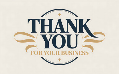 Obraz premium thank you for your business