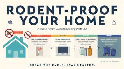 Obraz premium Rodent-proof Your Home: A Public Health Guide to Keeping Pests Out.