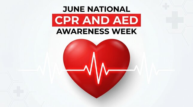 National cpr and aed awareness week june heart health campaign