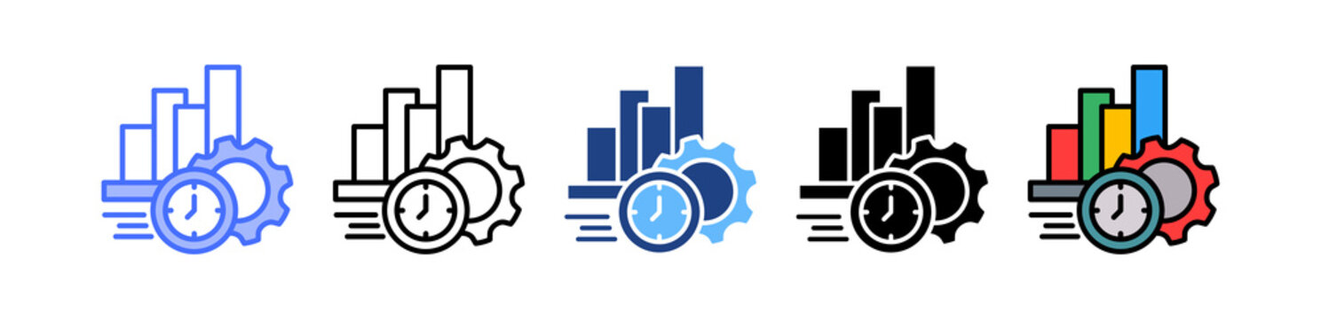 Efficiency Metrics multiple icon