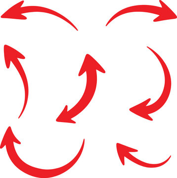 circular arrows indicating endless cycle or process