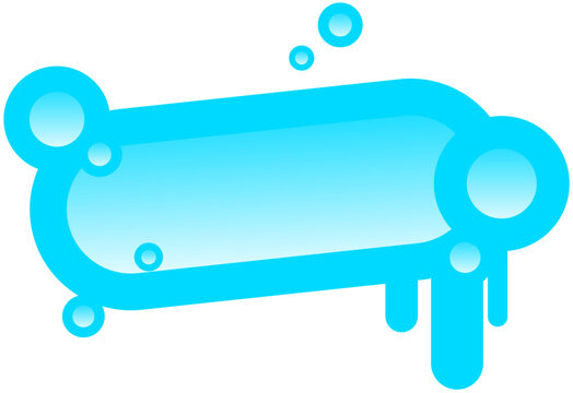 Frutiger Aero vector illustration of a frame for text