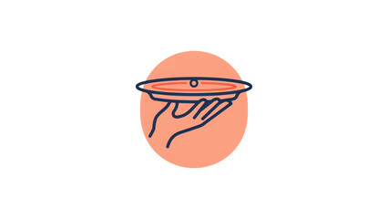 Minimalist space satellite orbiting around earth with stylized connection lines Vector © MOHAMMAD SALIM 