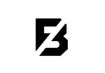 Modern minimalist letter B and F monogram logo design © Asri
